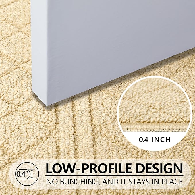 REFETONE Indoor Doormat, Front Back Door Mat 24"x36" Absorbent Rubber Backing - Image 4