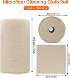 Roll of Microfiber Cleaning Cloth –100 Pack, Tear Away Microfiber Towels - Image 7