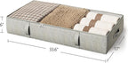 2-Pack Under Bed Storage Containers, 6 Inches Tall Underbed Clothes Storage - Image 7
