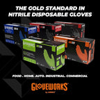 GLOVEWORKS Heavy-Duty Nitrile Gloves, Disposable, Latex Free, 8 Mil, Diamond - Image 6