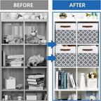 Temary 12x12x12 Fabric Storage Bins 4 Pack - Image 6