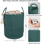 Cotton Rope Laundry Basket Hamper - Image 2