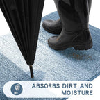 Kitinjoy Indoor Outdoor Door Mat, 71x47 Non-Slip Absorbent Dirt Trapper - Image 6