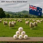 Sheep Wool Dryer Balls 6 Pack L Premium Natural Fabric Softener, Reusable - Image 7