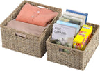 HOONEX Large Wicker Baskets for Storage, Seagrass Baskets - Image 6