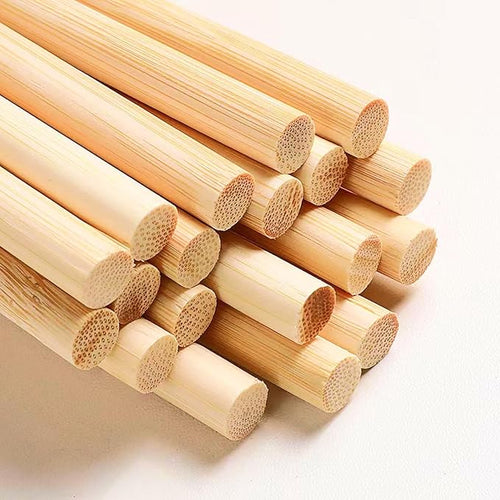 1/4 x 12 Inch 50 PCS Dowel Rods Wood Sticks Wooden Dowel Rods by DTmasao