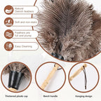 Ostrich Feather Duster 14" Natural Handheld Reusable Feathers Dusters - Image 3