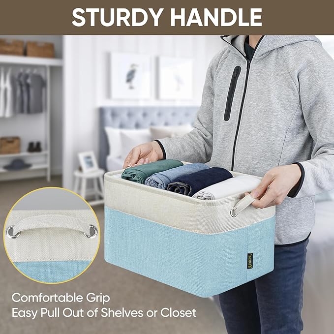 BALEINE 3 Pack Fabric Storage Bins - Image 6