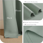 PONY DANCE Sage Green Curtains - Image 5