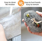 Multipurpose Wire Miracle Cleaning Cloths, Magnifying Wire Dishwashing Rags - Image 5