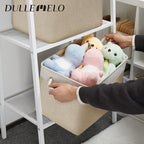DULLEMELO Storage Baskets Large 16"x12"x12" Tall Rectangular Baskets Fabric - Image 5