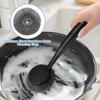 Scrubber with Handle Comes with Three Replacement Balls Steel Wool, Short - Image 3