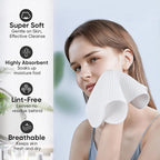 Microfiber Waffle Face Towels, 2 Pieces, Fast Drying, Lint Free - Image 4