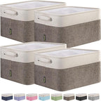 BALEINE 4 Pack Fabric Storage Bins by BALEINE