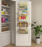 12 Inch Wide Narrow Over The Door Pantry Organizer, Pantry Organization and - Image 9