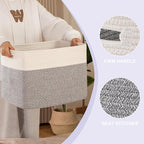 OIAHOMY Storage baskets for Shelf, Toy Storage Basket, Collapsible Storage Bins - Image 3