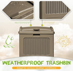 YESHOMY 2 Pack Outdoor Trash Can - Image 3