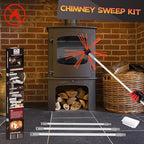 23 Feet Chimney Sweep Kit, Chimney Cleaning Kit - Image 7