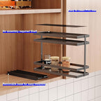 2 Pack Pull Out Spice Rack Organizer - Image 3
