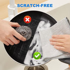JOYMOOP Dual-Sided Silver Microfiber Cleaning Cloth, Reusable Non-Scratch - Image 4