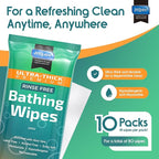 Inspire Ultra Thick Rinse-Free Bath Towels | Shower Towels - Image 3