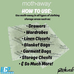 Richards Homewares Moth Away Sachets – 24-Pack Natural Herbal Moth Repellent - Image 3