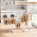 APEXCHASER Clothes Drying Rack, Foldable Drying Rack Clothing, Sturdy Metal - Image 6