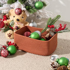 Small Storage Baskets for Organizing | Closet Organizer Bins | Shelf Toy Basket - Image 4