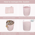 Cotton Rope Laundry Basket Hamper - Image 6