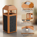 Commercial Metal Outdoor Trash Can - Image 4