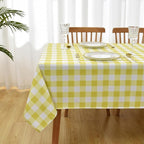 Classic Gingham Plaid Tablecloth Fabric - Image 9