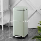 happimess HPM1007E Betty Retro 8-Gallon Step-Open Trash Can - Image 6
