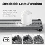 Instant Dry Sink Caddy Kitchen Sink Organizer, Quick Drying Stone Tray - Image 4