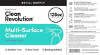Clean Revolution Multi Surface Cleaner Refill Supply, Eco-Friendly & Plant-Based - Image 4