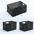 HOONEX Large Wicker Baskets for Storage, Woven Plastic - Image 7