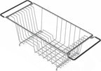 Simple Houseware Over Sink Counter Top Stainless Steel Dish Drainer Drying Rack - Image 5