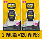 Grime Boss Heavy Duty Surface and Hand Wipes | Wet Wipes Remove Paint, Dirt | - Image 2