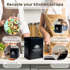 PERFNIQUE Kitchen Compost Bin, 1.7 Gallon Countertop Compost Bin - Image 3