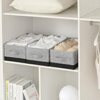 linen closet organizers and storage, 3 Pack Large Storage Baskets, Clothing - Image 9