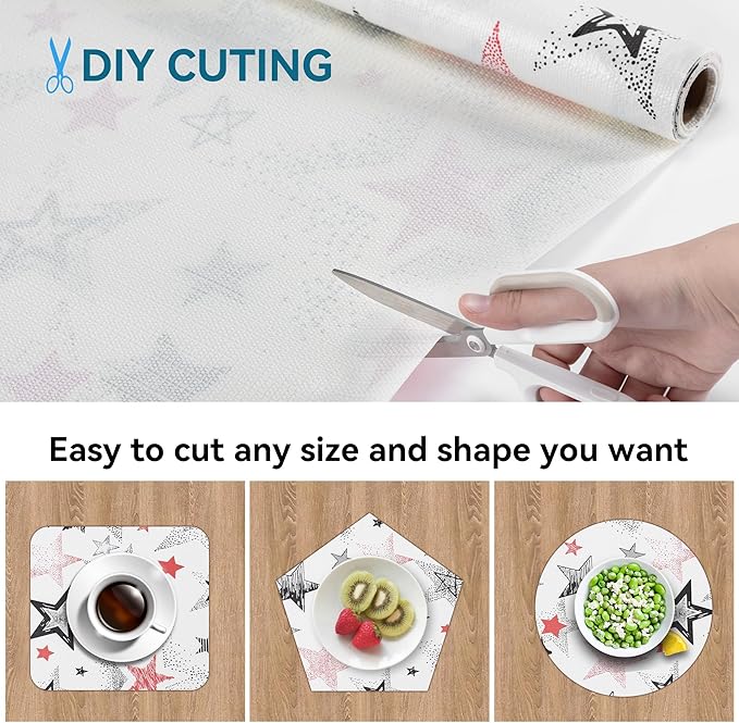 Shelf Liner 18" W x 384" L Long Non Adhesive Kitchen Drawer Liner, Waterproof - Image 5