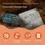 Compostable Food Storage Bags, Large Gallon Resealable Freezer Bags, 10.5 x - Image 4