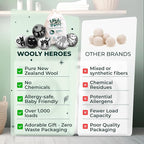 No More Dryer Sheets! Reusable Wool Dryer Balls XL 6-Pack - Image 7