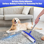 COBETE 13.77" Large Extra Sticky Lint Roller, 69.88" Long Handle Lint Remover - Image 6