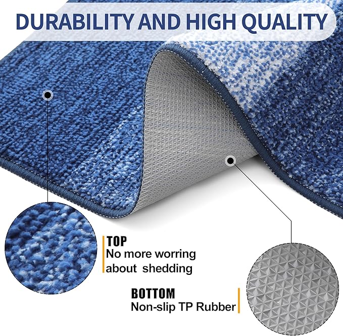 Kitinjoy Indoor Outdoor Door Mat, 32x20 Non-Slip Absorbent Dirt Trapper - Image 3