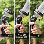 RESTMO Hose Nozzle with Easy Self-Lock Trigger, Heavy Duty Metal Water Hose - Image 2
