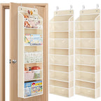 JARLINK 2 Pack Toy Stuffed Animal Storage, Over The Door Organizer W/Clear View by JARLINK