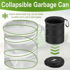 2 PCS Car Trash Can, Collapsible Pop-up Car Garbages Can, Portable Garbage Bin - Image 4
