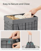 SONGMICS Laundry Hamper, 11 Gal. Laundry Basket, Collapsible Clothes Hamper - Image 4