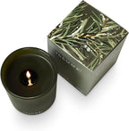 ILLUME Refillable Boxed Glass Candle, Balsam & Cedar - Image 6