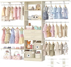 Closet System - 4.75-8FT Closet Organizer System by Besiost